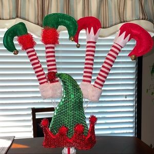 Christmas Elf Legs Hat Picks